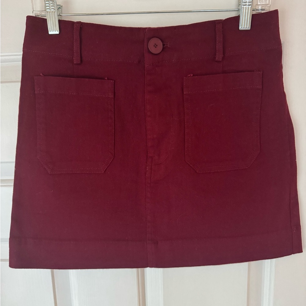 Avara Women's Burgundy Skirt